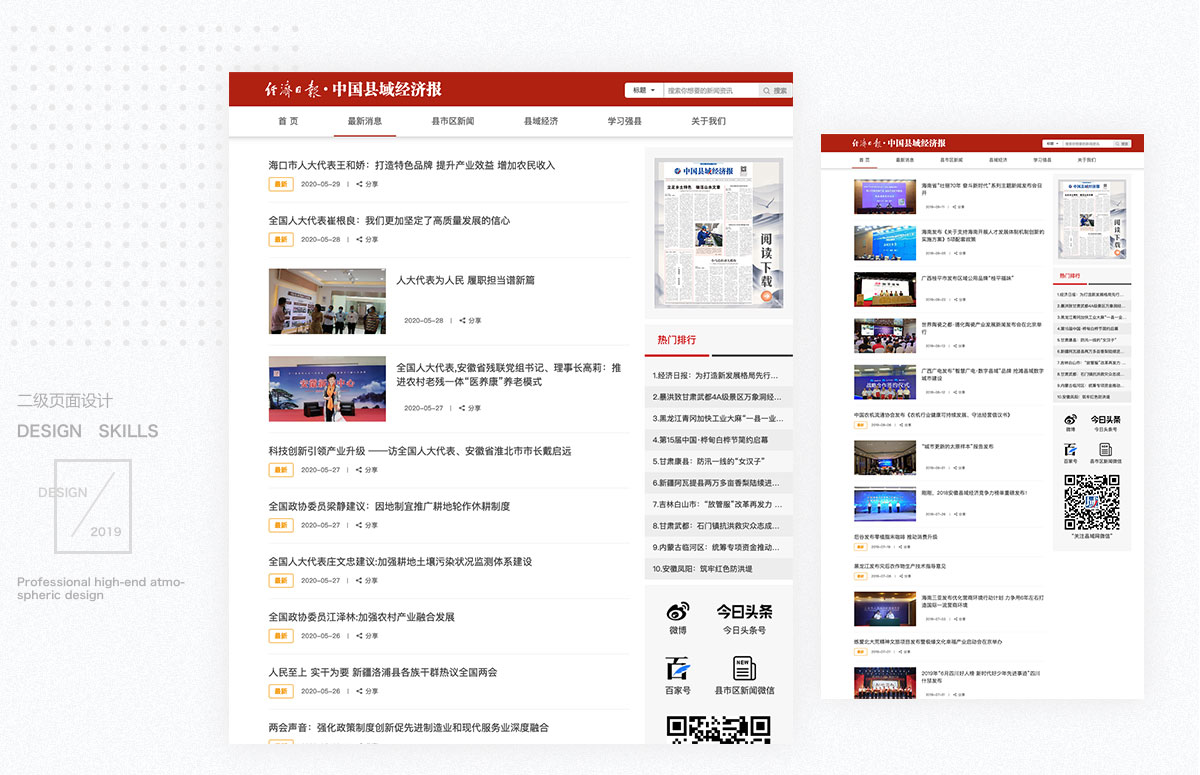 China County Economy News - Project Screenshot