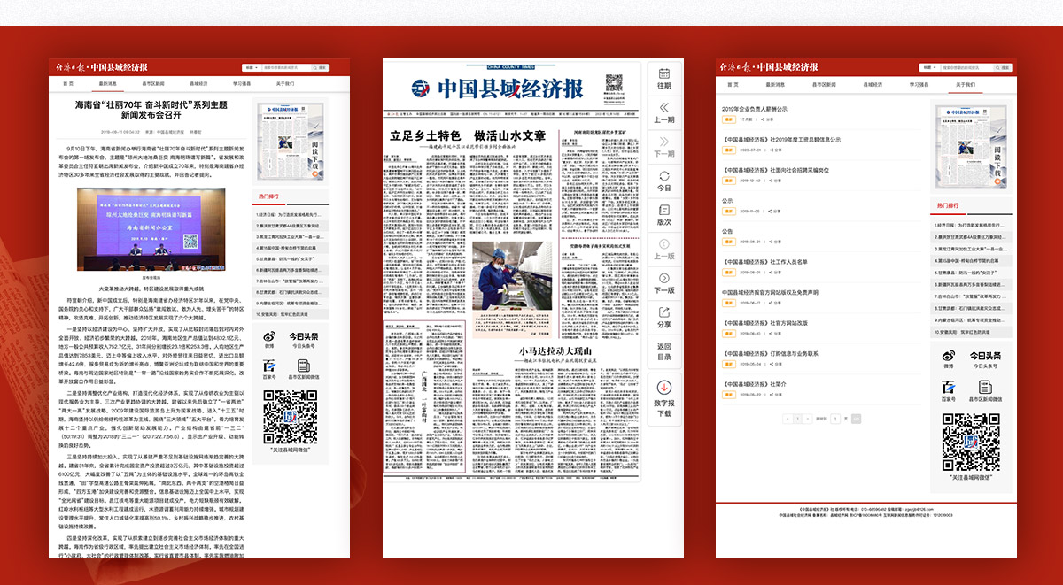 China County Economy News - Project Screenshot